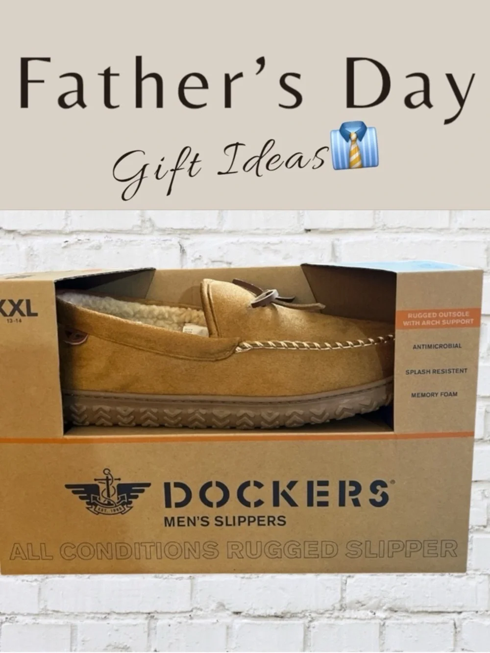 New in Box Dockers Men's All Weather Tan Slippers Other Sizes Available